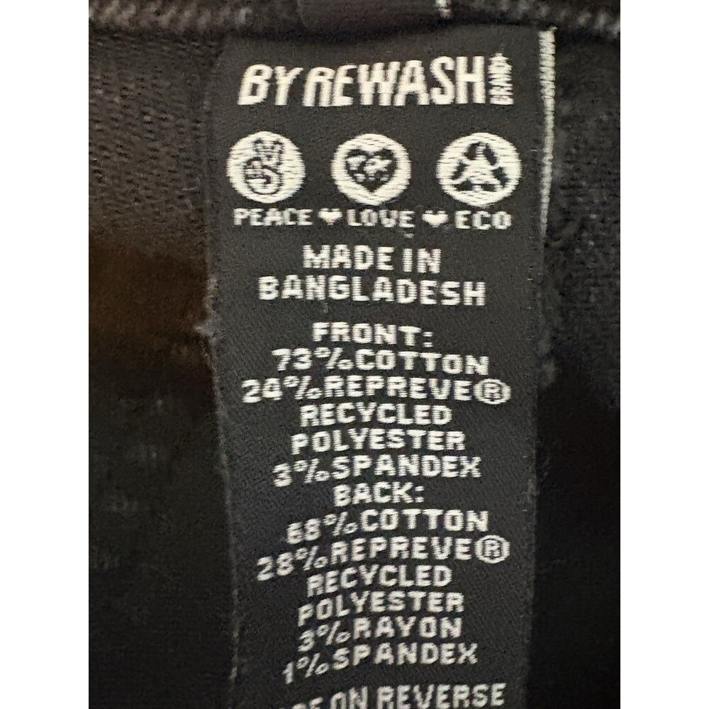 NWOT Rewash Black Jean Shorts Women’s Size 5/27 High Rise 90s Mom - Picture 4 of 6